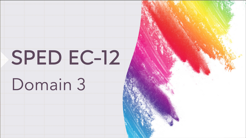 Sped EC-12 Domain 3